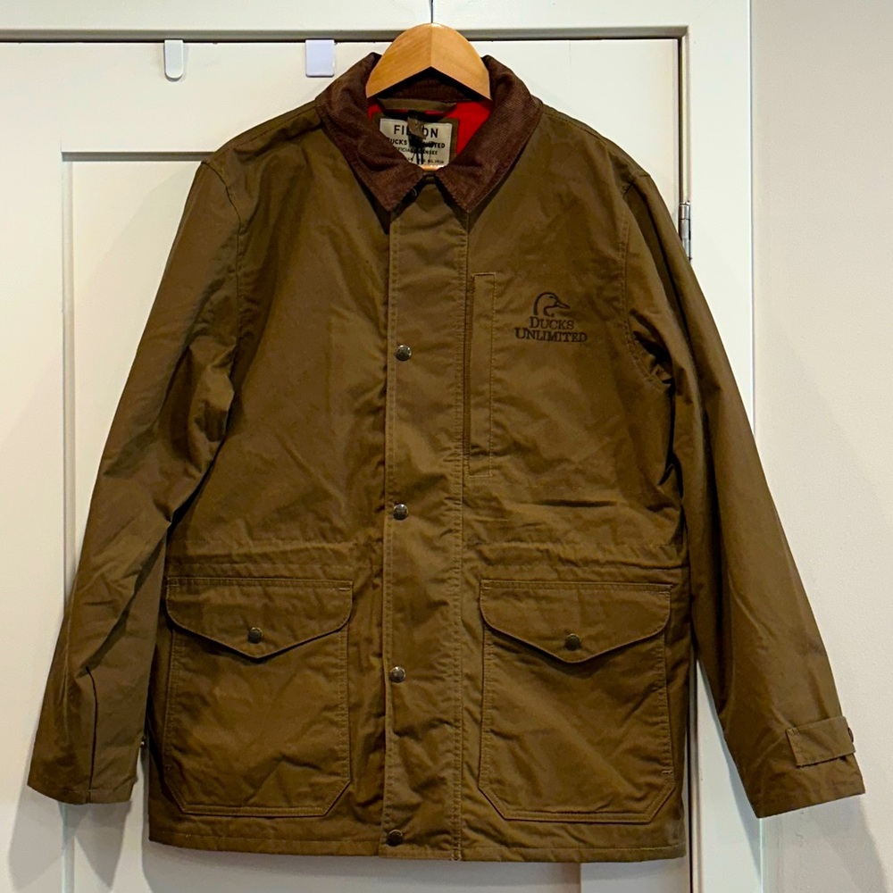 Filson Ducks Unlimited Cover Cloth Mile Marker Coat (Men’s Medium)